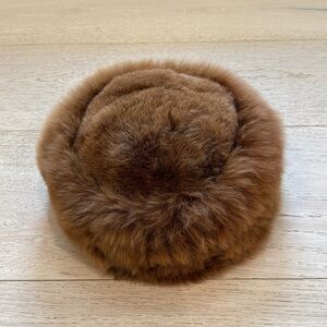 Peruvian Connection Vallnord Fur Hat in Camel
